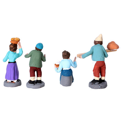 Neapolitan Nativity Scene 4 cm terracotta figurines, set of 40 10