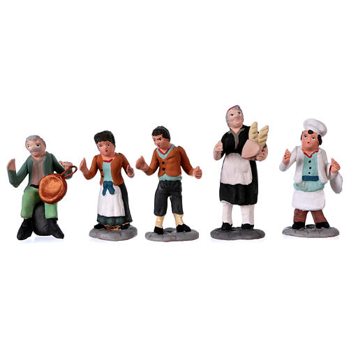Santons crèche terre cuite h réelle 7 cm crèche napolitaine set 36 pcs 5