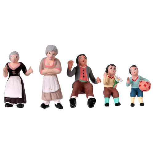 Santons crèche terre cuite h réelle 7 cm crèche napolitaine set 36 pcs 8