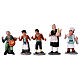 Statue presepe terracotta h reale 7 cm presepe napoletano 36 pz s5