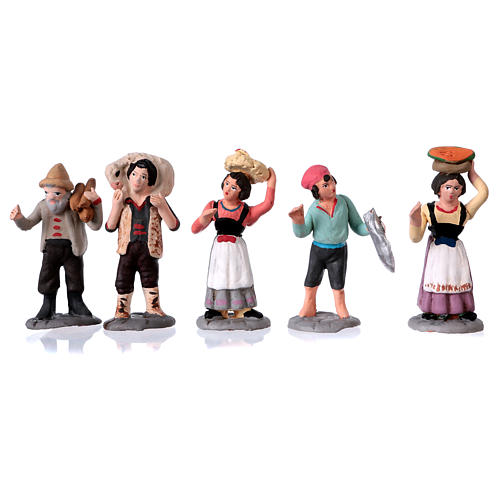 Figuras para presépio terracota altura real 7 cm presépio napolitano 36 peças 2