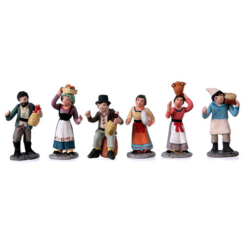 Neapolitan Nativity Scene 7 cm terracotta figurines, set of 36 4