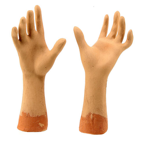 Ręce głowa stopy, terakota, Madonna, 35 cm 3