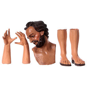 Tête mains pieds crèche Saint Joseph 35 cm