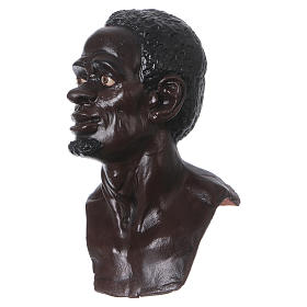 Körperteile-Set aus Terrakotta, Heiliger König mit dunklem Bart, für 35 cm Krippe