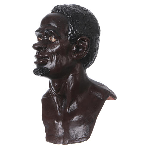 Körperteile-Set aus Terrakotta, Heiliger König mit dunklem Bart, für 35 cm Krippe 2