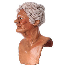 Körperteile-Set aus Terrakotta, ältere Frau, für 35 cm Krippe