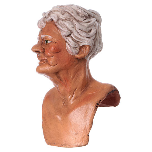 Körperteile-Set aus Terrakotta, ältere Frau, für 35 cm Krippe 2
