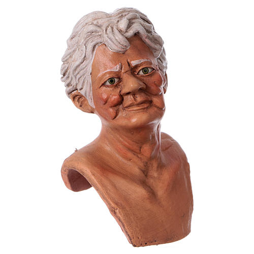 Körperteile-Set aus Terrakotta, ältere Frau, für 35 cm Krippe 3