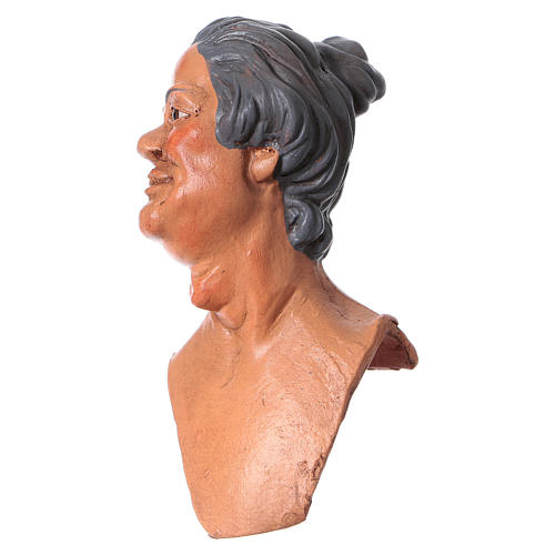 Körperteile-Set aus Terrakotta, Frau mit Dutt, für 35 cm Krippe 2
