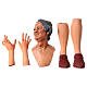 Körperteile-Set aus Terrakotta, Frau mit Dutt, für 35 cm Krippe s1