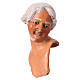 Körperteile-Set aus Terrakotta, Frau mit weißem Haar, für 35 cm Krippe s2