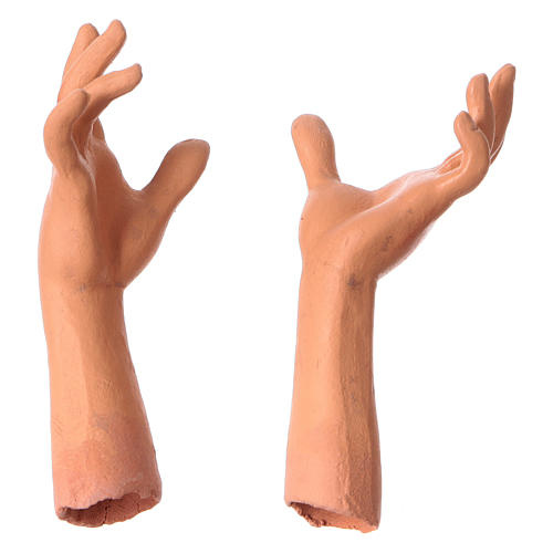 Körperteile-Set aus Terrakotta, Magd, für 35 cm Krippe 4