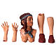 Körperteile-Set aus Terrakotta, Magd, für 35 cm Krippe s1