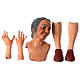 Körperteile-Set aus Terrakotta, Hirtin, für 35 cm Krippe s1