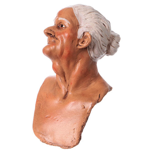 Körperteile-Set aus Terrakotta, alte Frau, für 35 cm Krippe 2