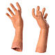 Conjunto mãos cabeça pés Mulher idosa para presépio com figuras altura média 35 cm s4