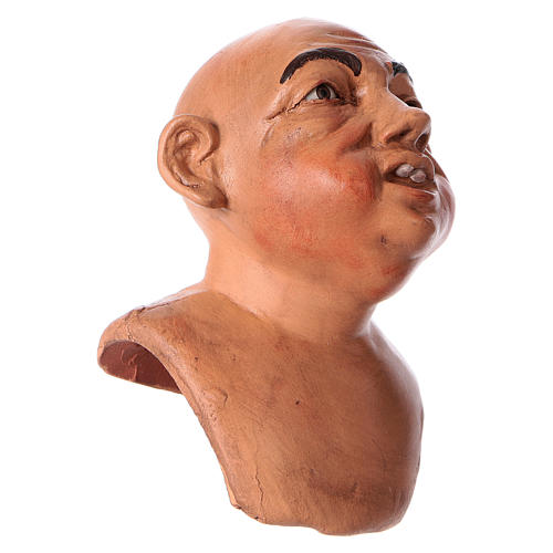 Körperteile-Set aus Terrakotta, Mann ohne Haare, für 35 cm Krippe 3