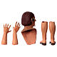 Körperteile-Set aus Terrakotta, Schäfer, für 35 cm Krippe s6