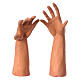 Körperteile-Set aus Terrakotta, kahlköpfiger Hirte, für 35 cm Krippe s4