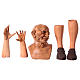 Körperteile-Set aus Terrakotta, Schafhirte, für 35 cm Krippe s1
