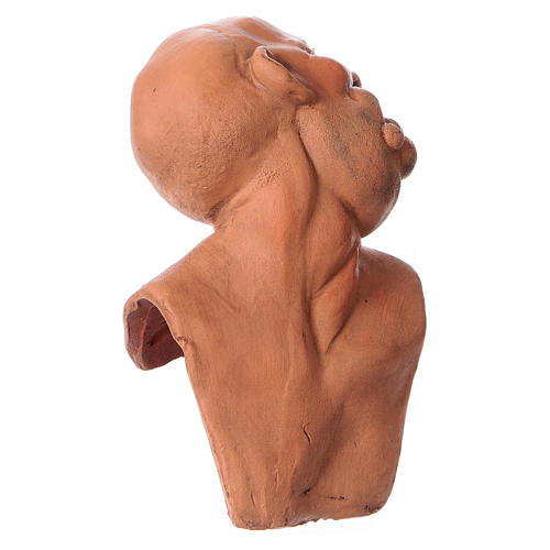 Körperteile-Set aus Terrakotta, kahlköpfiger Schäfer, für 35 cm Krippe 3