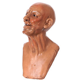 Körperteile-Set aus Terrakotta, älterer Mann, für 35 cm Krippe