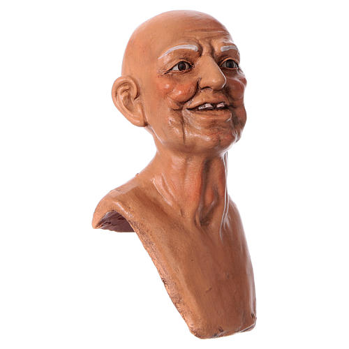 Körperteile-Set aus Terrakotta, älterer Mann, für 35 cm Krippe 3