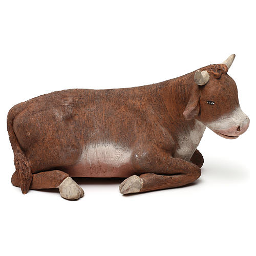 STOCK Ochse Terrakotta 18cm neapolitanische Krippe 1
