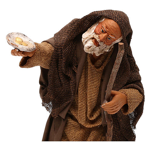 STOCK Mendicante vestito terracotta 18 cm Presepe Napoletano 2