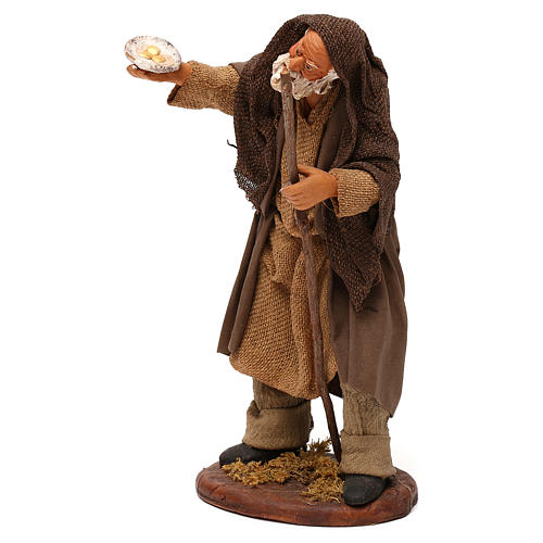 STOCK Mendicante vestito terracotta 18 cm Presepe Napoletano 3