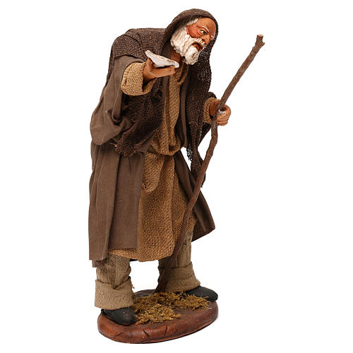 STOCK Mendicante vestito terracotta 18 cm Presepe Napoletano 4