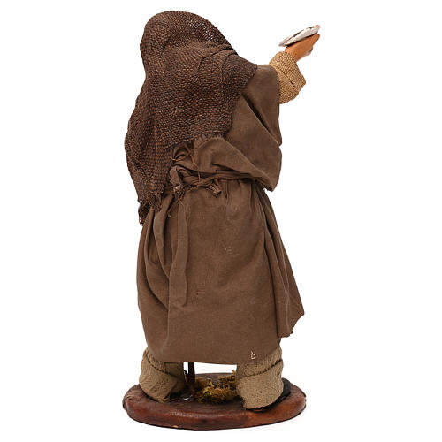 STOCK Mendicante vestito terracotta 18 cm Presepe Napoletano 5