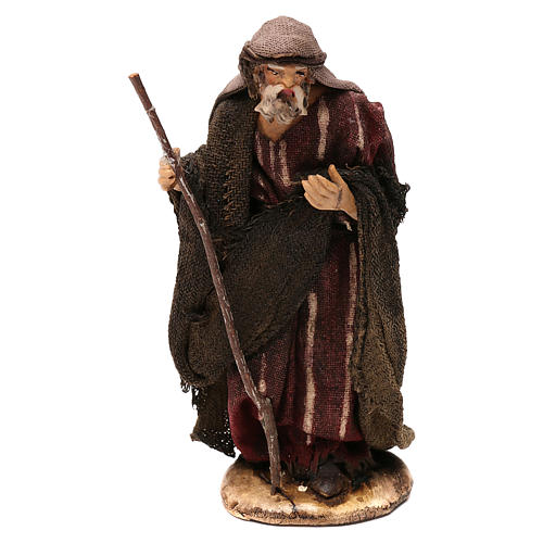 STOCK San Giuseppe vestito extra terracotta 10 cm presepe napoletano 1