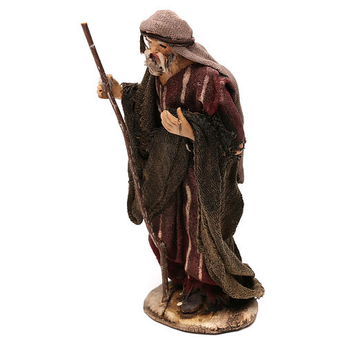 STOCK San Giuseppe vestito extra terracotta 10 cm presepe napoletano 2