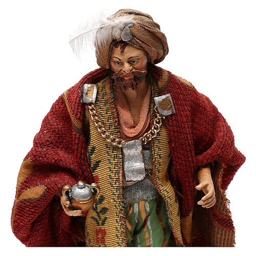 STOCK Serie Reyes Magos vestidos extra de terracota cm 20 belén napolitano 2