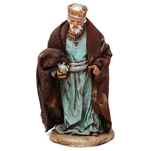 STOCK Serie Reyes Magos vestidos extra de terracota cm 20 belén napolitano 6