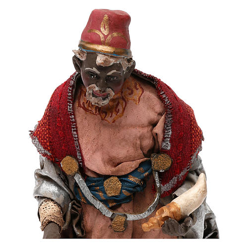 STOCK Série Rois Mages terre cuite finition extra 20 cm crèche napolitaine 4
