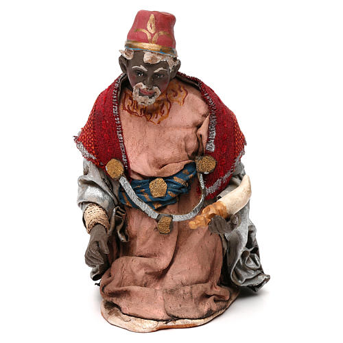 STOCK Série Rois Mages terre cuite finition extra 20 cm crèche napolitaine 7