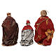 STOCK 3 Wise Men extra dressed in terracotta, 20 cm Neapolitan nativity s8