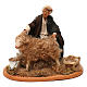 STOCK Man grooming sheep, Neapolitan Nativity scene 14 cm s1