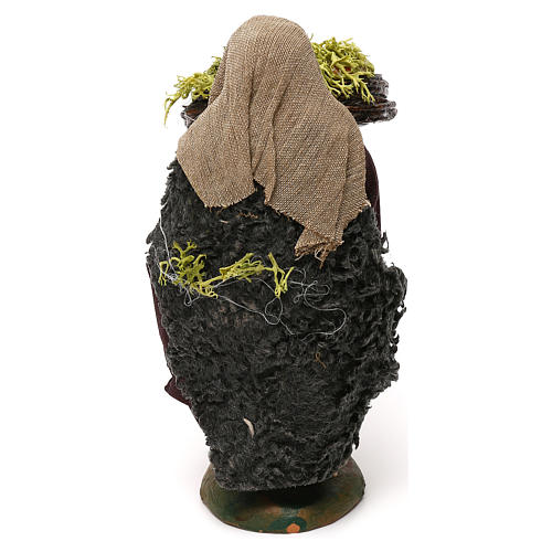 STOCK Hirte mit Mohrenkorb 10cm neapolitanische Krippe 4