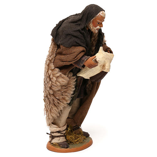 STOCK Bagpiper dressed in terracotta, 18 cm Neapolitan nativity 4