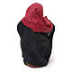 STOCK Donna seduta vestita con pizza in terracotta cm 10 presepe napoletano s4