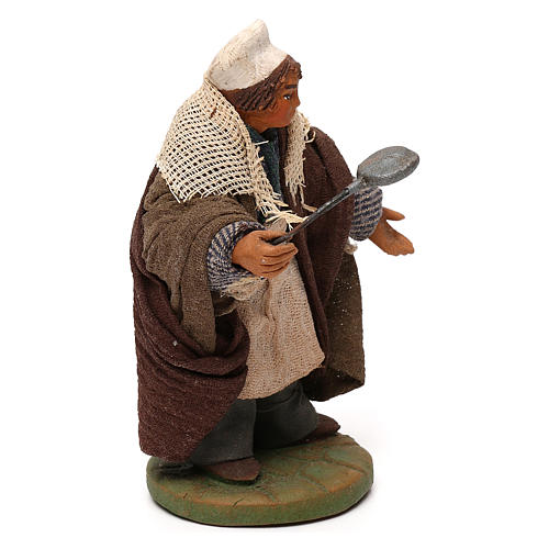 STOCK Cook in terracotta, Neapolitan Nativity scene 10 cm 3