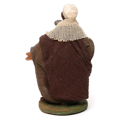 STOCK Cook in terracotta, Neapolitan Nativity scene 10 cm 4