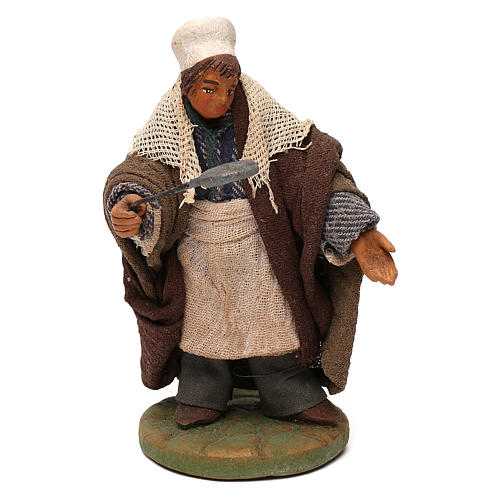 STOCK Cuoco vestito in terracotta 10 cm Presepe Napoletano 1