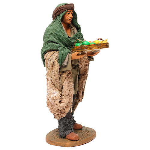 STOCK Hirte mit Obstkorb 30cm neapolitanische Krippe 4