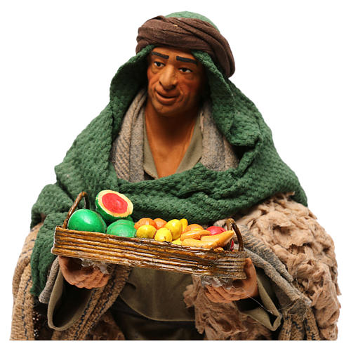 STOCK Man with fruit, Neapolitan Nativity scene 30 cm 2