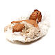 STOCK Enfant Jésus dans son berceau terre cuite 7 cm crèche Naples s2